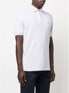 Mini Logo Short Sleeve Polo Shirt Grey - BRUNELLO CUCINELLI - BALAAN 4