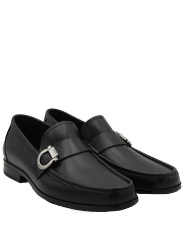 Ferragamo leather caspian gancini loafers black 775114 027963 007 - SALVATORE FERRAGAMO - BALAAN 1