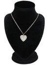 22B CC logo heart cubic pearl necklace AB9385 - CHANEL - BALAAN 2