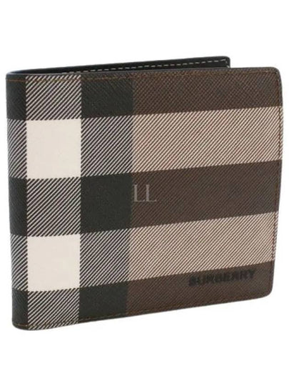 Vintage Check 2-Fold Half Wallet Dark Birch Brown - BURBERRY - BALAAN 2