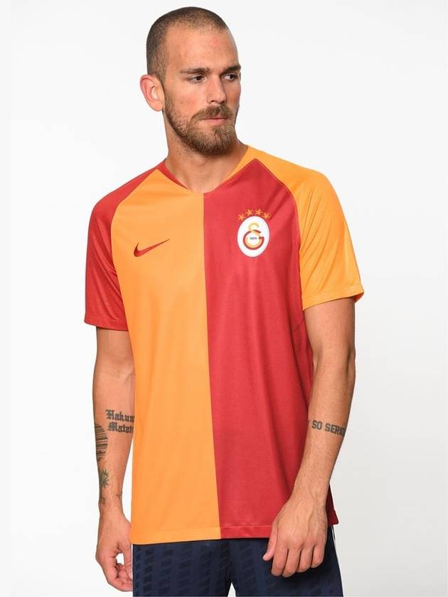 Galatasaray Stadium Home Short Sleeve T-Shirt Red Orange - NIKE - BALAAN 8