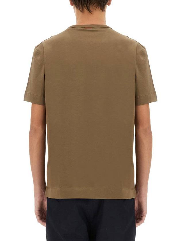 Zegna T-Shirt With Logo - ERMENEGILDO ZEGNA - BALAAN 3