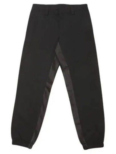 Triangle Logo Wool Straight Pants Black - PRADA - BALAAN 2