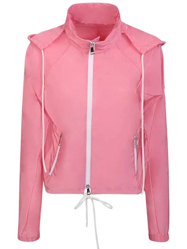 ALOSE logo hooded jacket pink 1A001 10 539ZD 52T - MONCLER - BALAAN 2