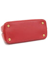 1BA896 Red Saffiano Leather Gold Triangle Galleria Small 2WAY - PRADA - BALAAN 5