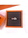 Small Chaine D'Ancre Enchainee Ring Silver - HERMES - BALAAN 5