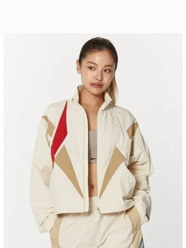 Vector flash crop windbreaker female beige - REEBOK - BALAAN 1