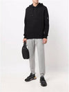 Men's Lens Wappen Fleece Hoodie Black - CP COMPANY - BALAAN 4