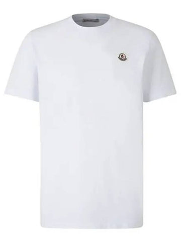 Chest patch round short sleeve t shirt white men 271156 - MONCLER - BALAAN 1