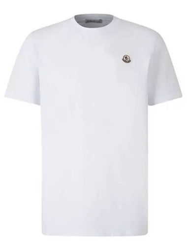 Chest patch round short sleeve t shirt white men 271156 - MONCLER - BALAAN 1