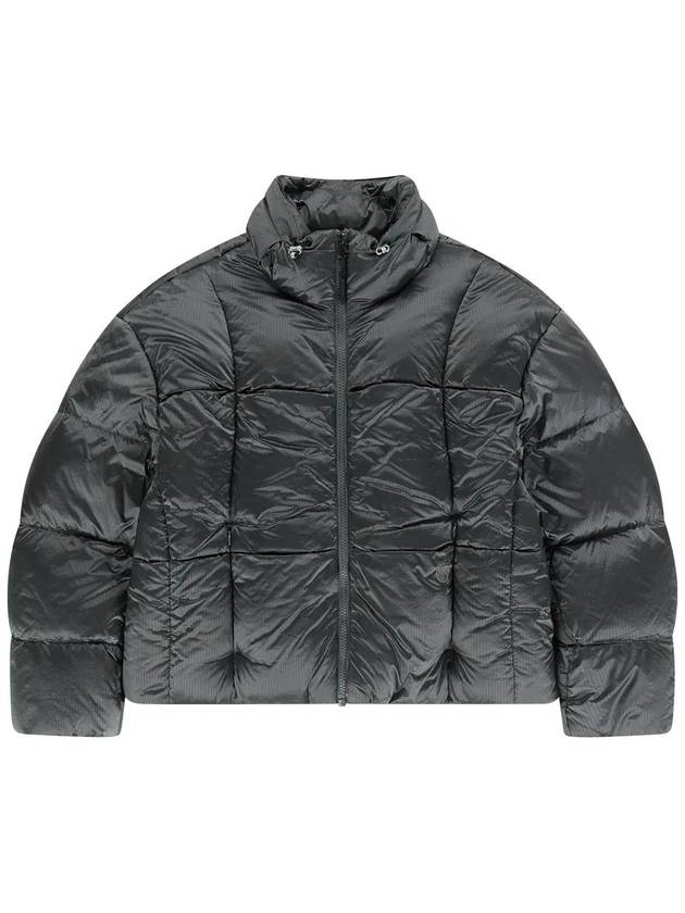 Women Fade Goose Down Short Puffer Charcoal - OFFGRID - BALAAN 1