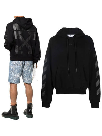 Rubber Arrow Hoodie Black - OFF WHITE - BALAAN 2