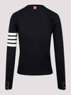 4-Bar Merino Jumper Wool Knit Top Navy - THOM BROWNE - BALAAN 3