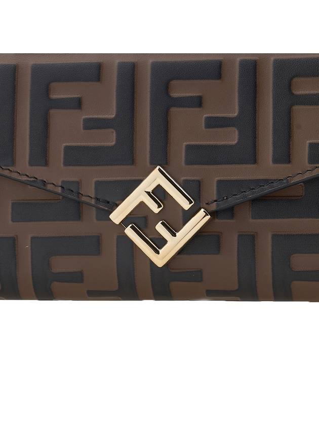 FF Diamond Continental Chain Cross Bag Brown - FENDI - BALAAN 7