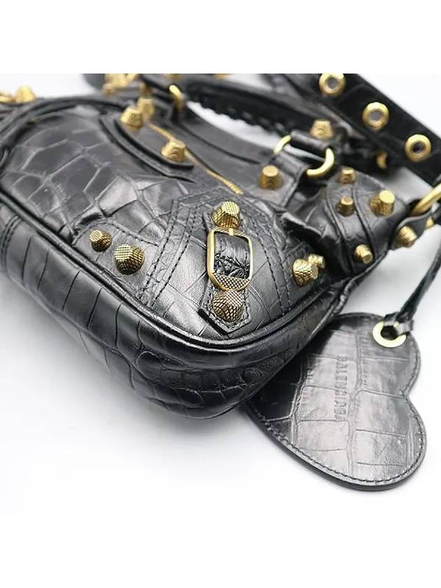 751523 Black gold Neo Cargol small tote bag strap - BALENCIAGA - BALAAN 4