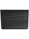 Grain Leather Stitch Card Wallet Black - MAISON MARGIELA - BALAAN 4