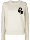 Atlee Logo Knit Top Light Grey - ISABEL MARANT - BALAAN 2