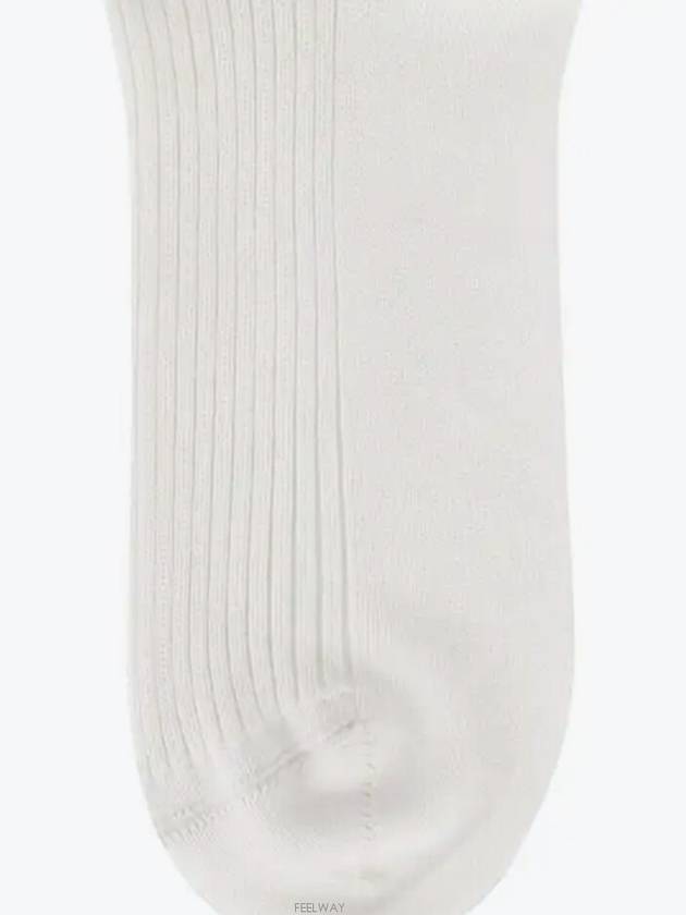 Logo Embroidery Socks Ivory - DIOR - BALAAN 4