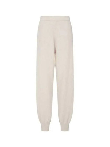 Unisex Recycled Cashmere Track Pants Oatmeal - PANGAIA - BALAAN 1