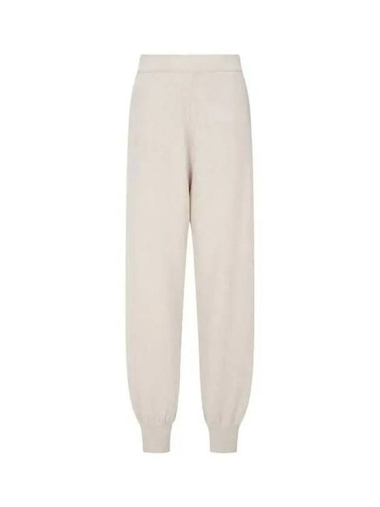 Unisex Recycled Cashmere Track Pants Oatmeal - PANGAIA - BALAAN 1