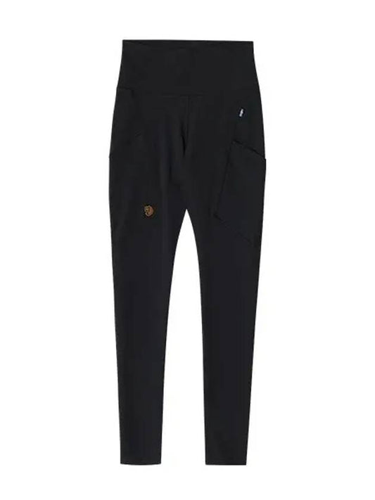 84773 550 Abisco Tights Women Black Women Long Pants - FJALL RAVEN - BALAAN 1