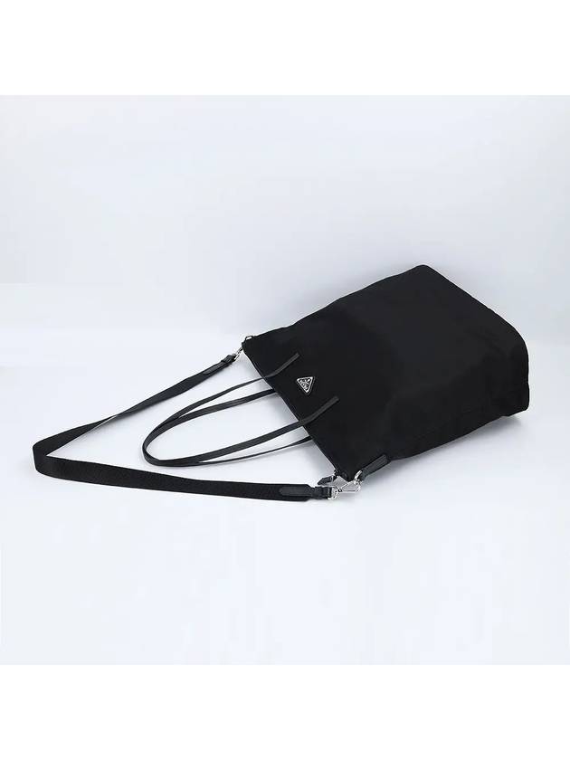 Triangle Logo Pocono Nylon Shoulder Bag Black - PRADA - BALAAN 4