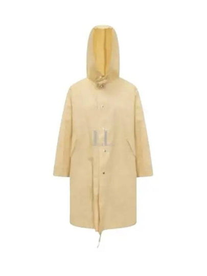 Back Logo Print Hooded Parka Yellow - JIL SANDER - BALAAN 2