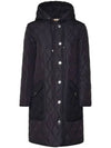 Diamond Quilted Hooded Single Coat Black - BURBERRY - BALAAN 2