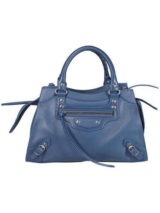 Neo Classic Grain Calfskin Small Tote Bag Blue - BALENCIAGA - BALAAN 1