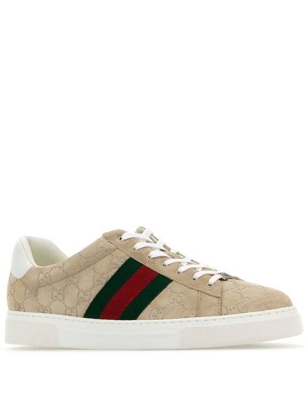 Web Ace GG Supreme Low Top Sneakers Beige Ebony - GUCCI - BALAAN 3