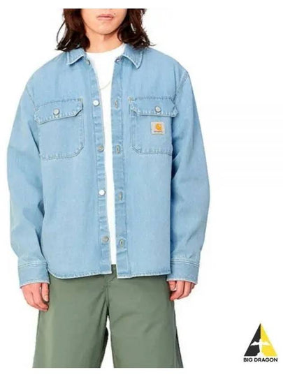 Harvey Denim Shirt Jacket Blue - CARHARTT WIP - BALAAN 2