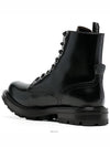 Lace Up Leather Worker Boots Black - ALEXANDER MCQUEEN - BALAAN 4