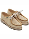 Michael H Raphia Derby Beige - PARABOOT - BALAAN.