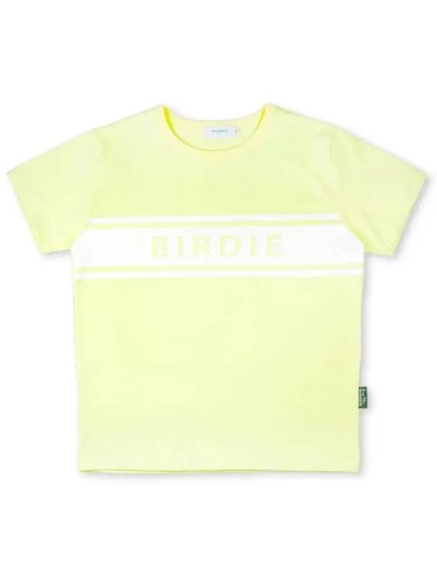 BIRDIE CREW Neck Buddy Cool Air T shirt YELLOW - MONBIRDIE GOLF - BALAAN 2