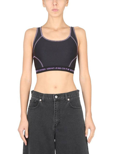 Crop Top WITH Logo Band 73HAM607N0008899 B0040185248 - VERSACE - BALAAN 2