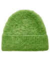 Wool Mohair Beanie Green - ACNE STUDIOS - BALAAN 2