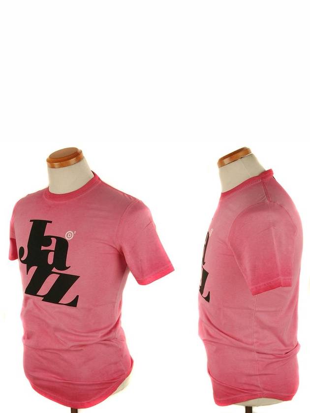 Jazz Gradient Short Sleeve T-Shirt Pink - DSQUARED2 - BALAAN 3