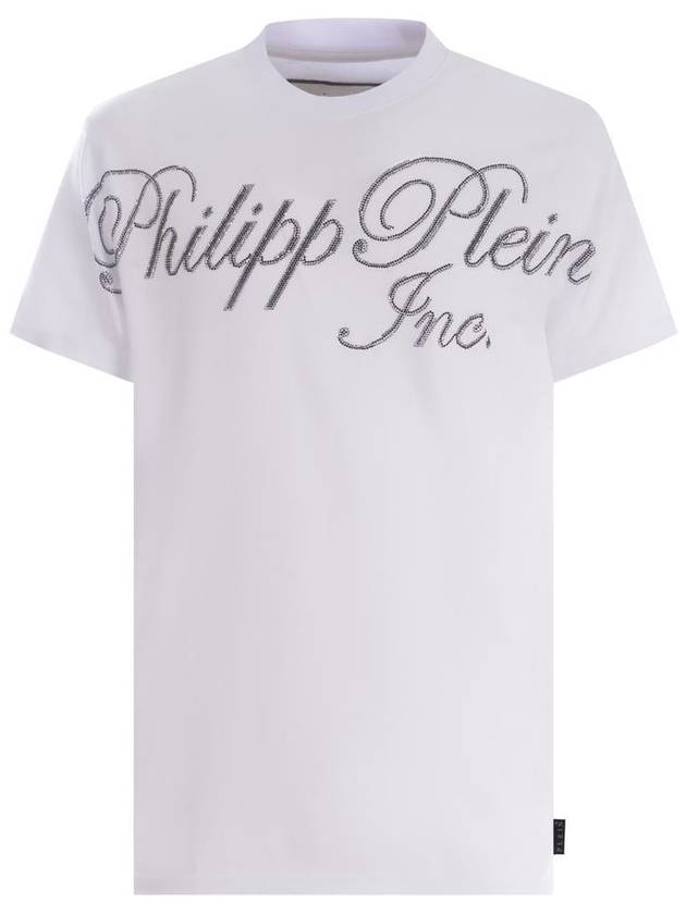 24SS Philipp Plein Long Sleeve T-Shirt MTK7067PJY002N 01 WHITE - PHILIPP PLEIN - BALAAN 2