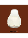 Logo bucket hat ivory orange label angora fur bell beanie cap EC00725 - MAHES - BALAAN 3