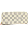 Clemence Damier Azur Long Wallet Beige - LOUIS VUITTON - BALAAN 2