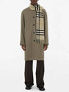 Check Cashmere Scarf Light Sage - BURBERRY - BALAAN 6