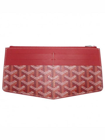 Women s Goyard APMLOUISE 02 Red Goyardin Canvas Insert Ruid MM Card Wallet gt business Gangbuk used luxury goods - GOYARD - BALAAN 1