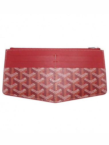 Women s Goyard APMLOUISE 02 Red Goyardin Canvas Insert Ruid MM Card Wallet gt business Gangbuk used luxury goods - GOYARD - BALAAN 1