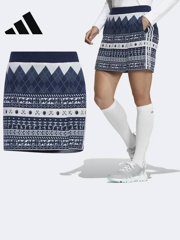 HC3788 Graphic Sweater Skirt - ADIDAS GOLF - BALAAN 1