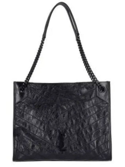 Quilting Nikki Medium Shoulder Bag Black - SAINT LAURENT - BALAAN 2