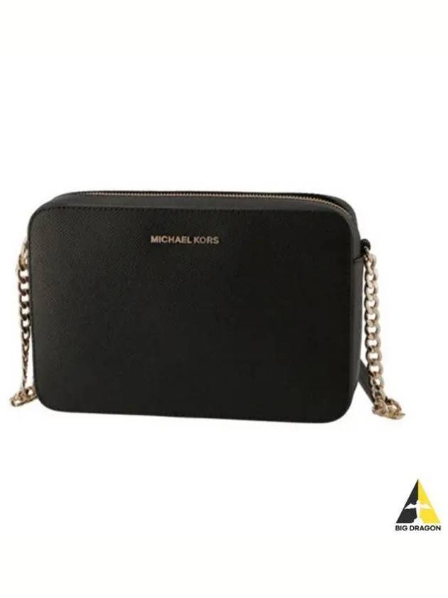 Jet Set Large Saffiano Cross Bag Black - MICHAEL KORS - BALAAN 2