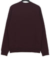 Logo Print Crew Neck Cotton Sweatshirt Wine - MSGM - BALAAN 6