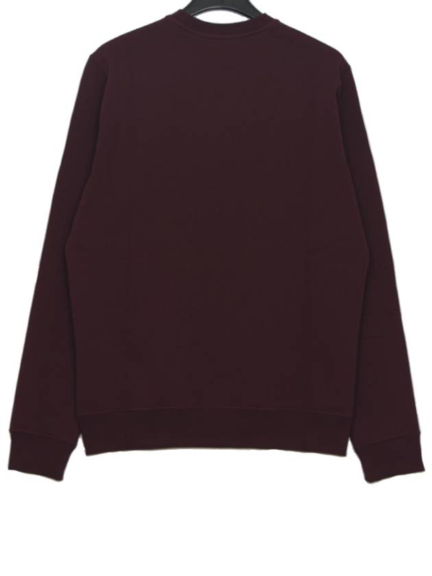 Logo Print Crew Neck Cotton Sweatshirt Wine - MSGM - BALAAN 6