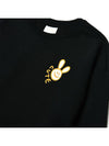 Brushed Options Smiling Rabbit Sweat Shirts BLACK - LE SOLEIL MATINEE - BALAAN 4