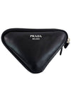 Saffiano Leather Mini Pouch Black - PRADA - BALAAN 3